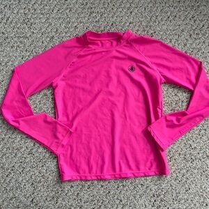 Body Glove Girls Hot Pink Long Sleeve Rashguard Size 16